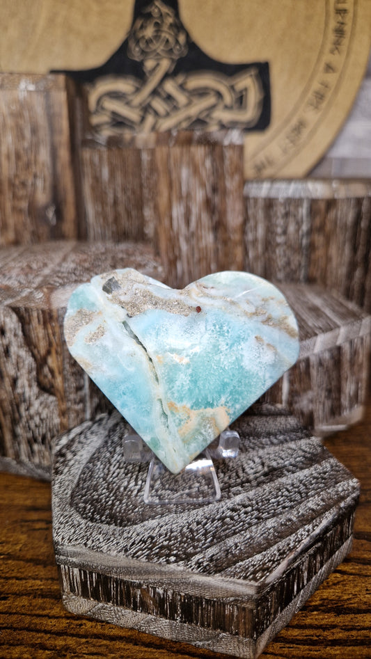 Caribbean Calcite Heart - 46