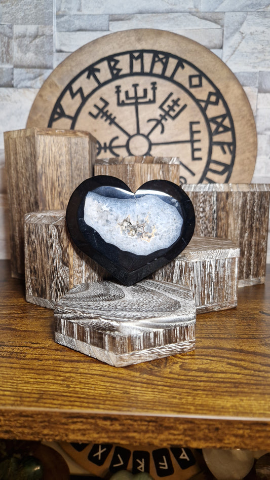 Black Agate Heart - 2