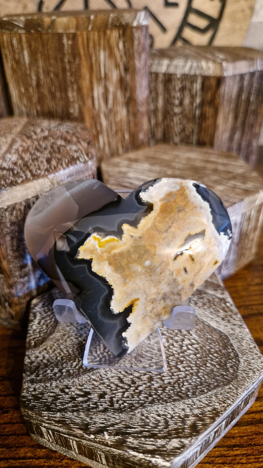 Volcano Agate Heart - 27