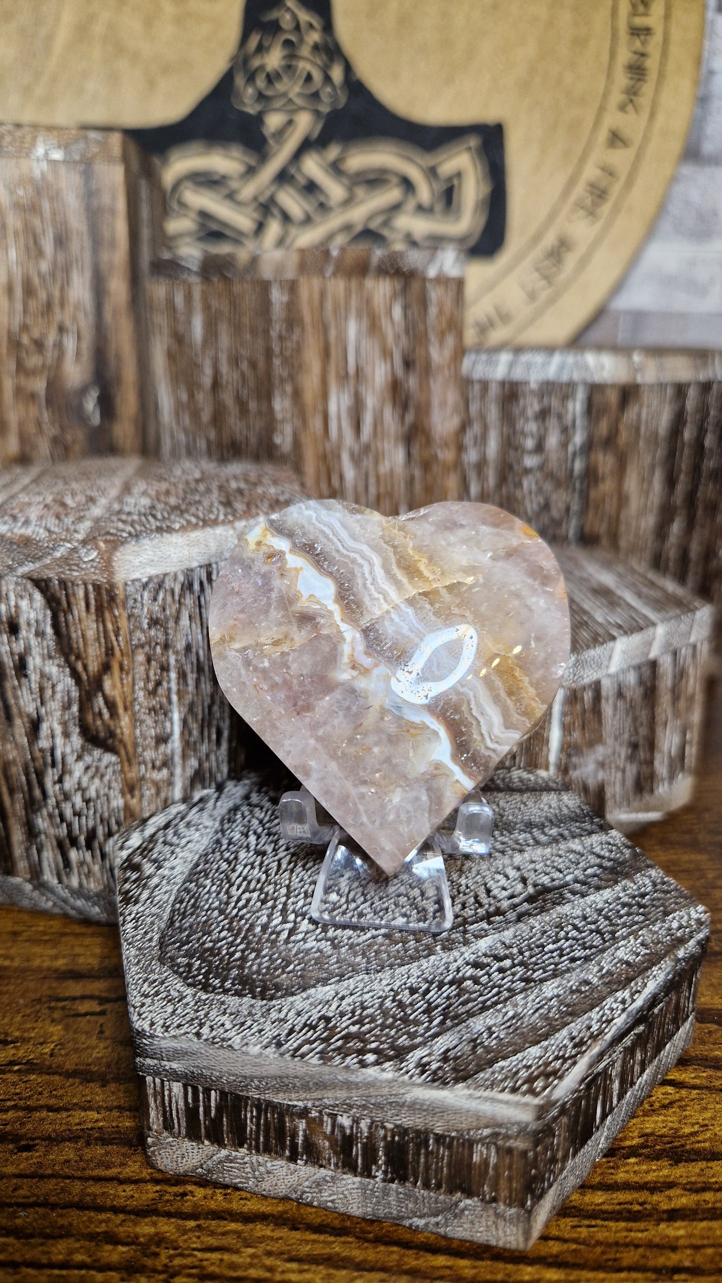 Mexican Amethyst Heart - 45