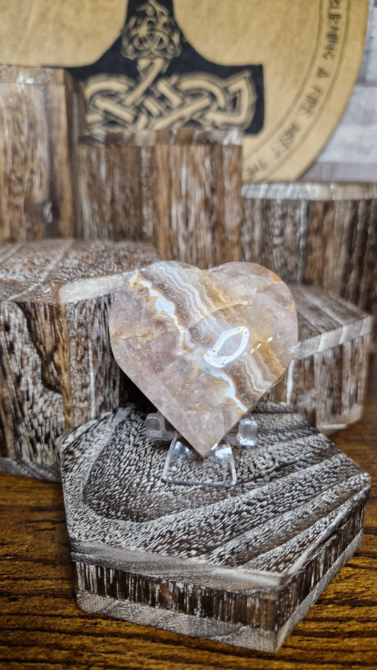 Mexican Amethyst Heart - 45
