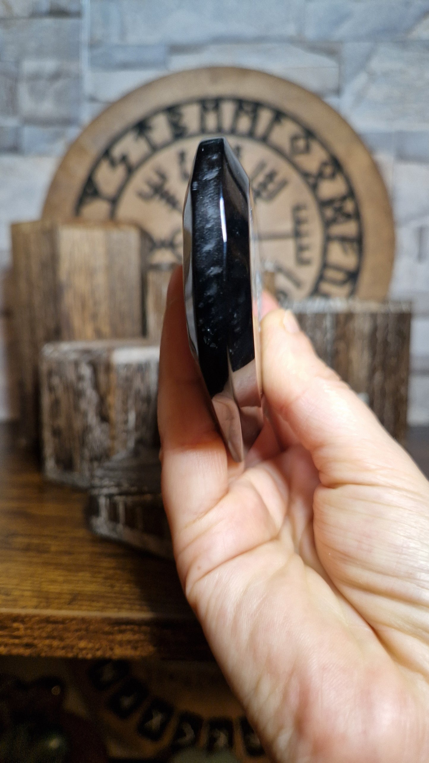 Black Agate Heart - 2