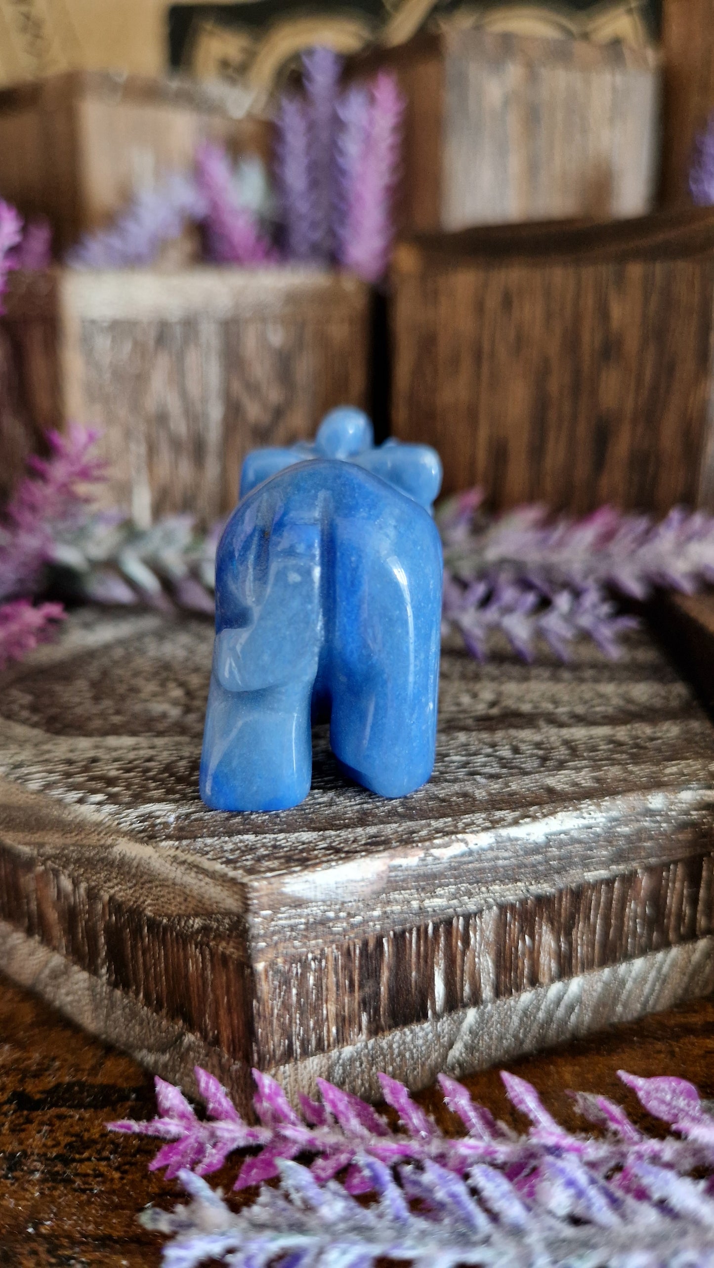 Blue Aventurine Elephant