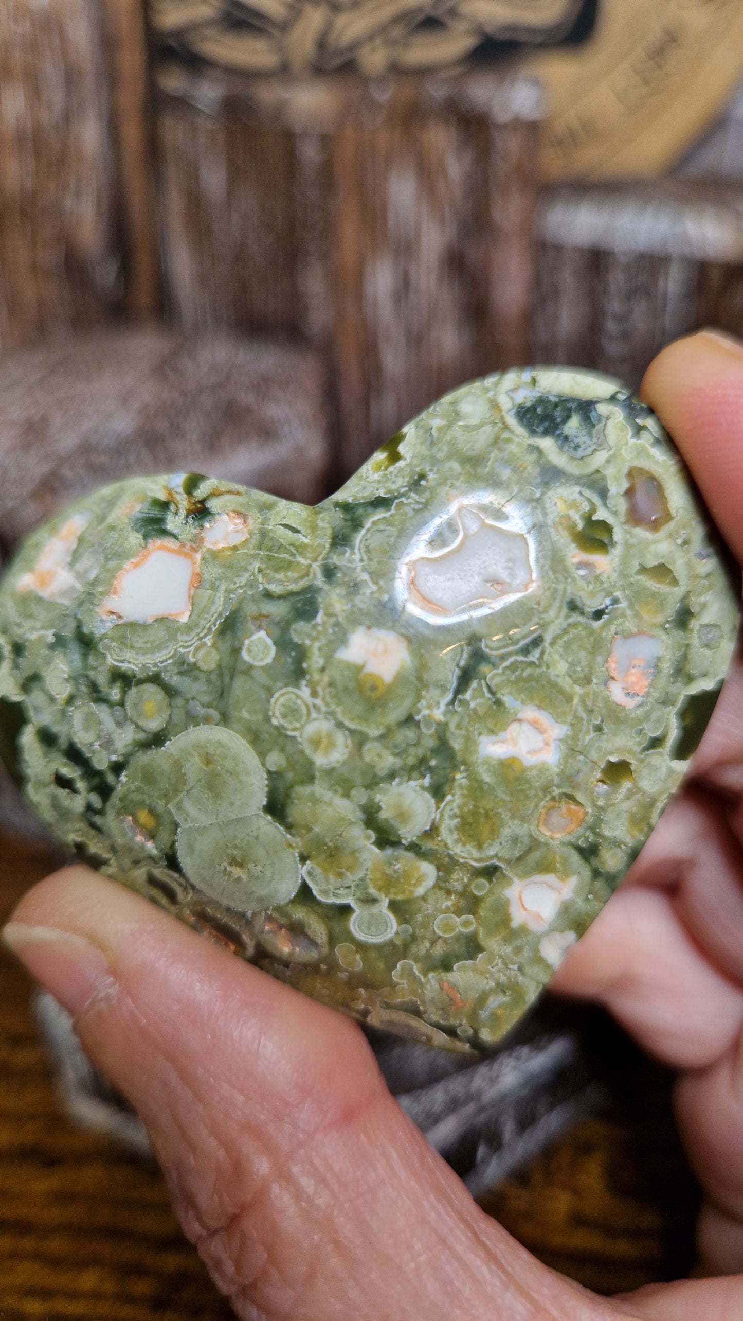 Rainforest Jasper Heart - 70