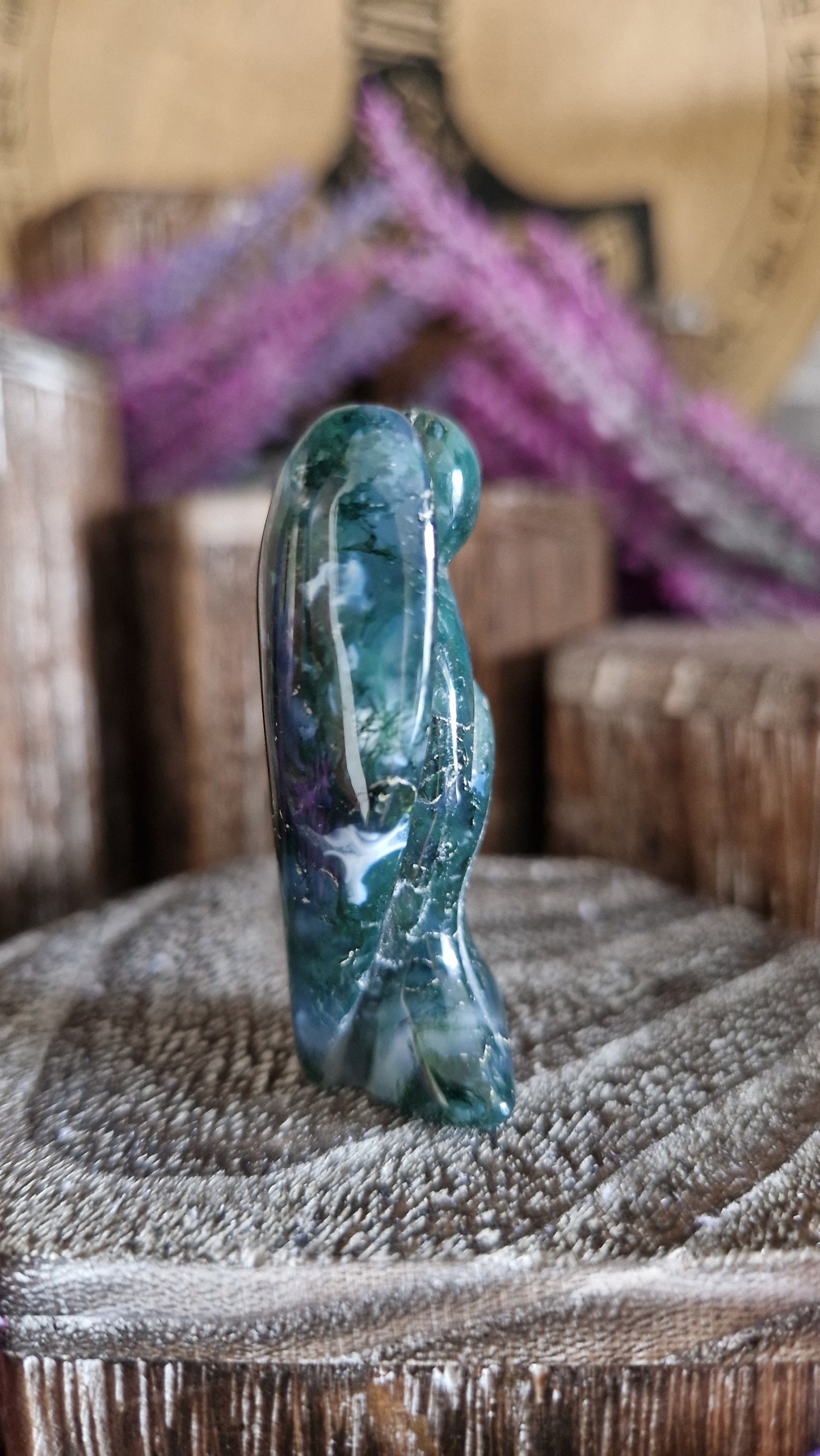 Moss Agate Angel - 16