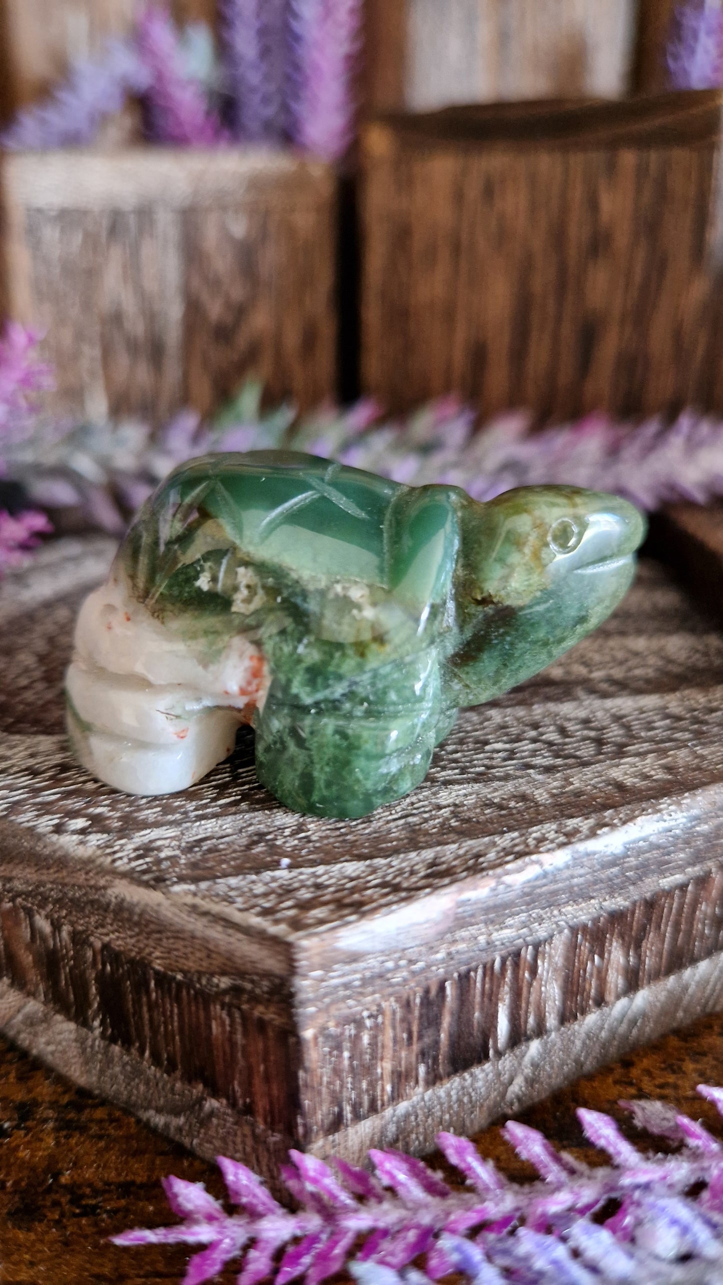Moss Agate Turtle