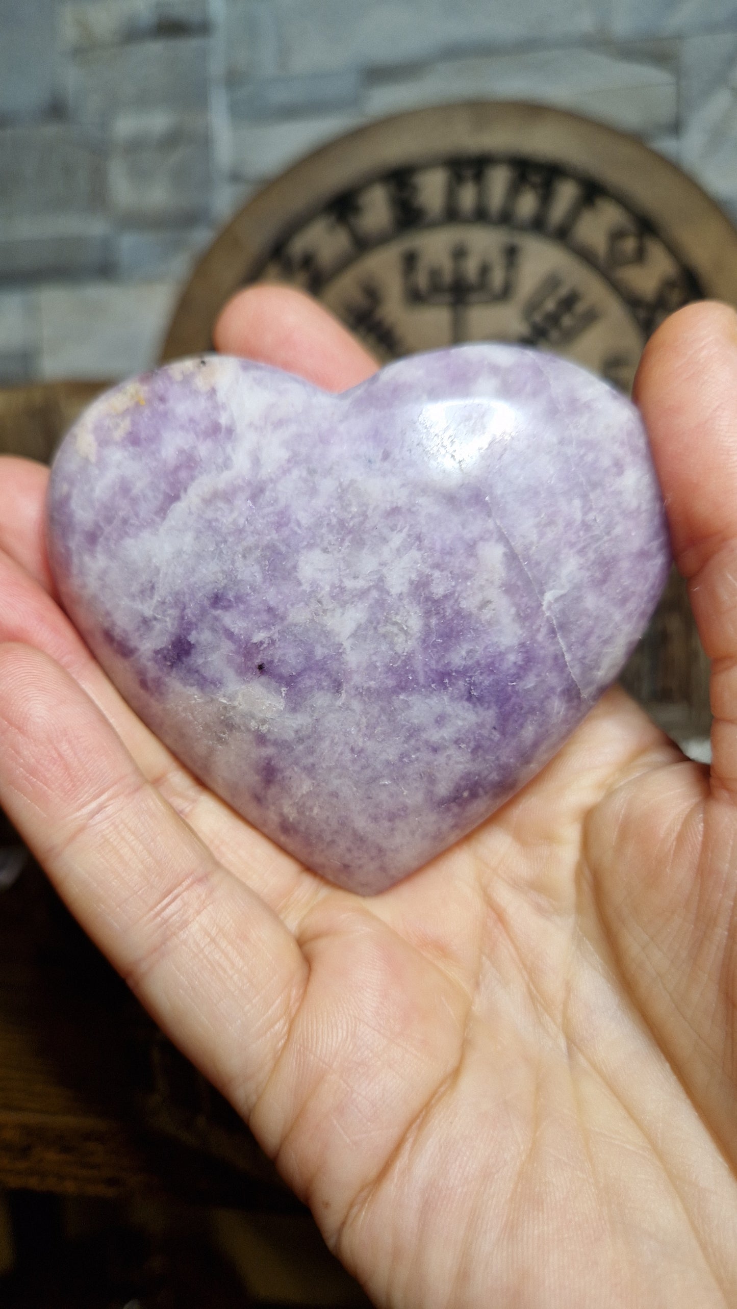 Lepidolite Heart - 14