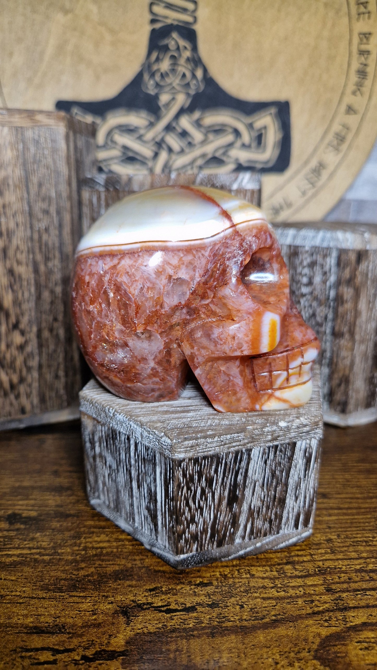Fire Quartz Skull - 3