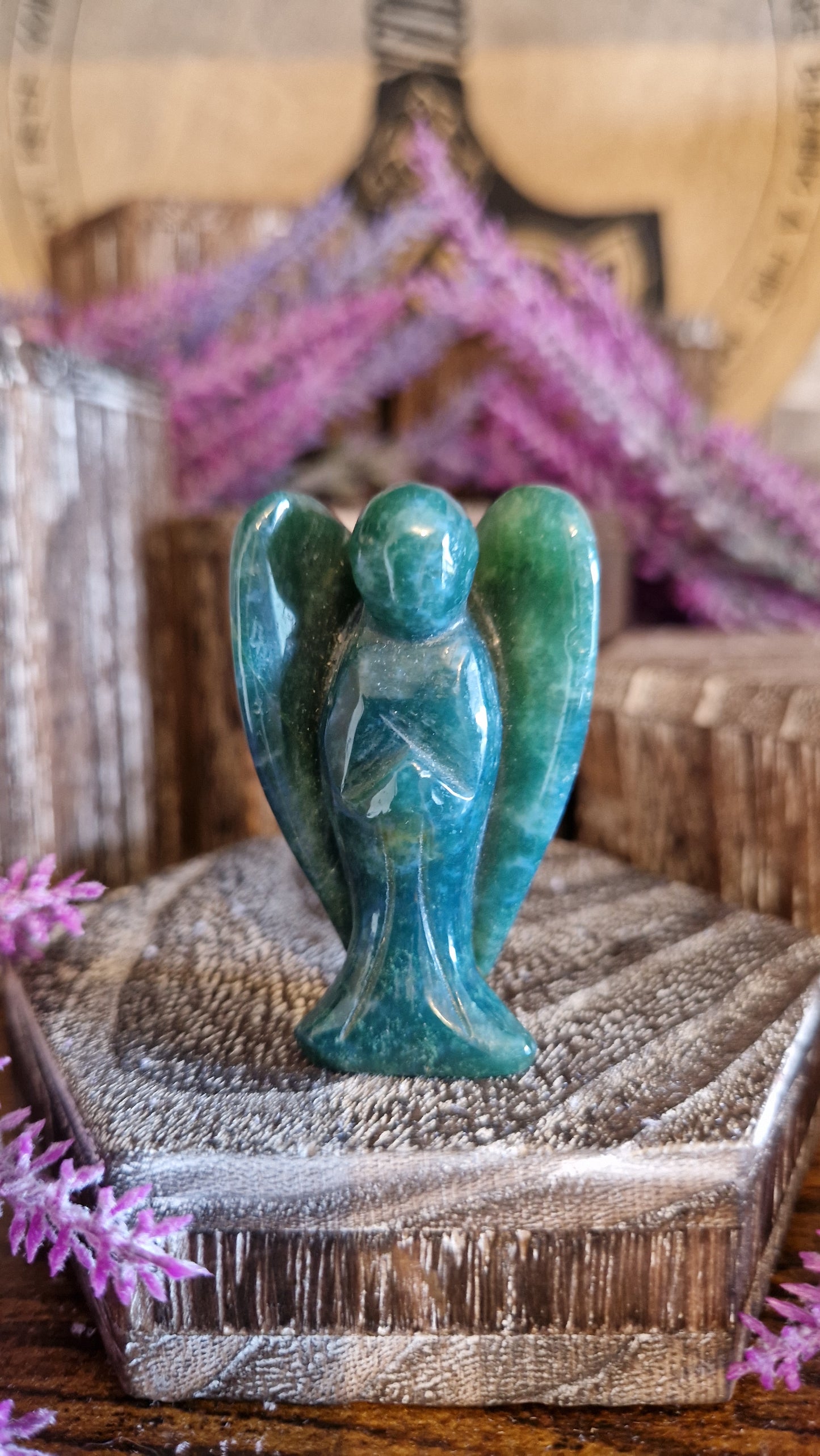 Moss Agate Angel - 15
