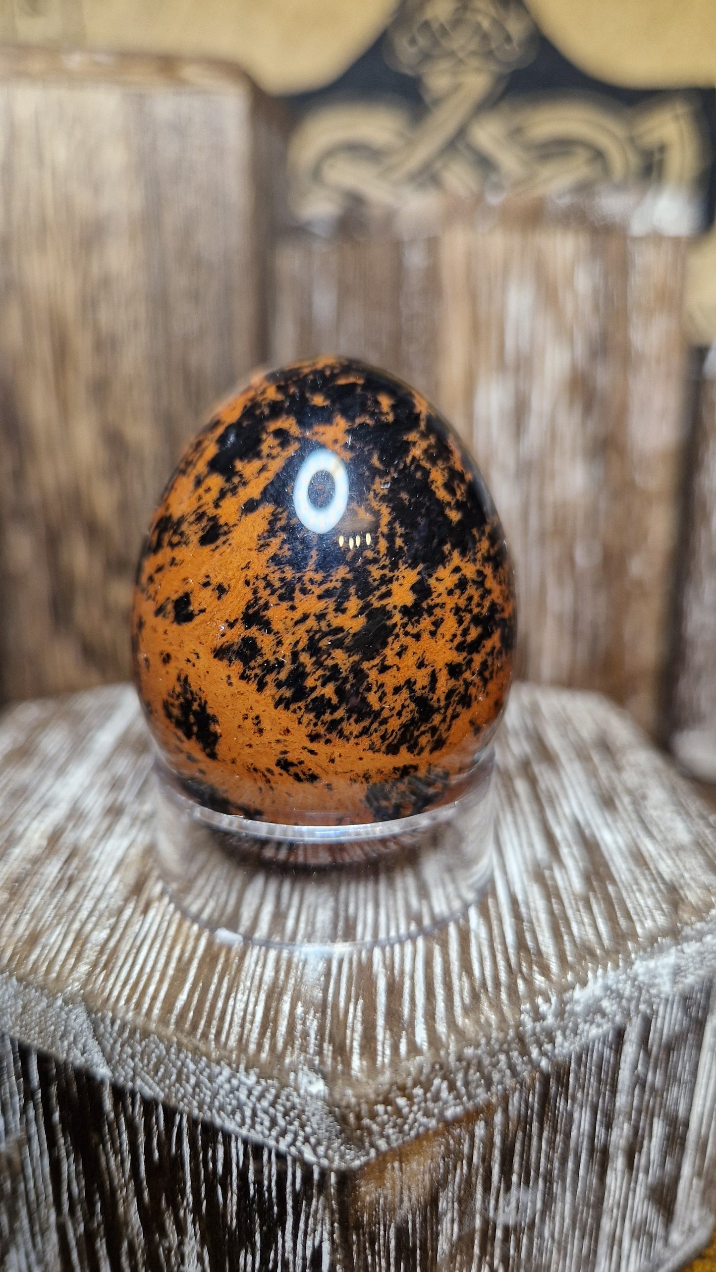 Mahogany Obsidian Egg - 12
