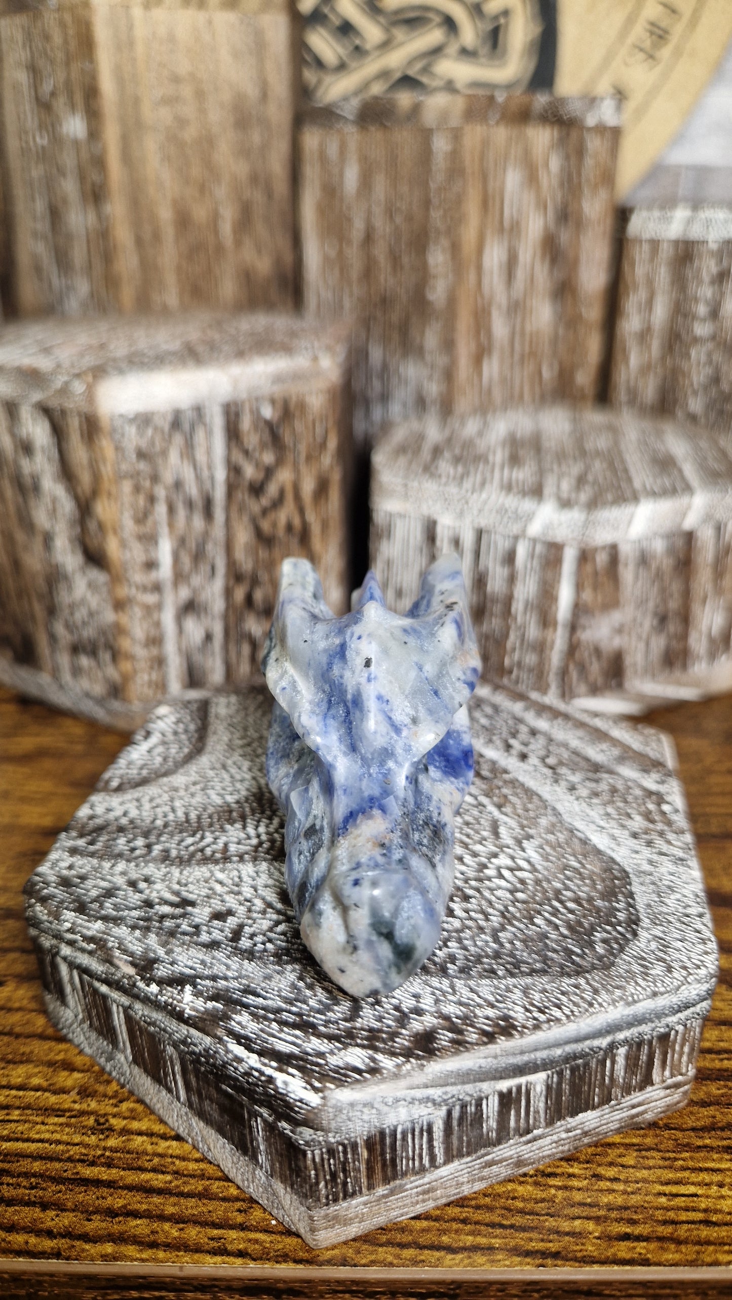 Lapis Lazuli Dragon's Head - 12