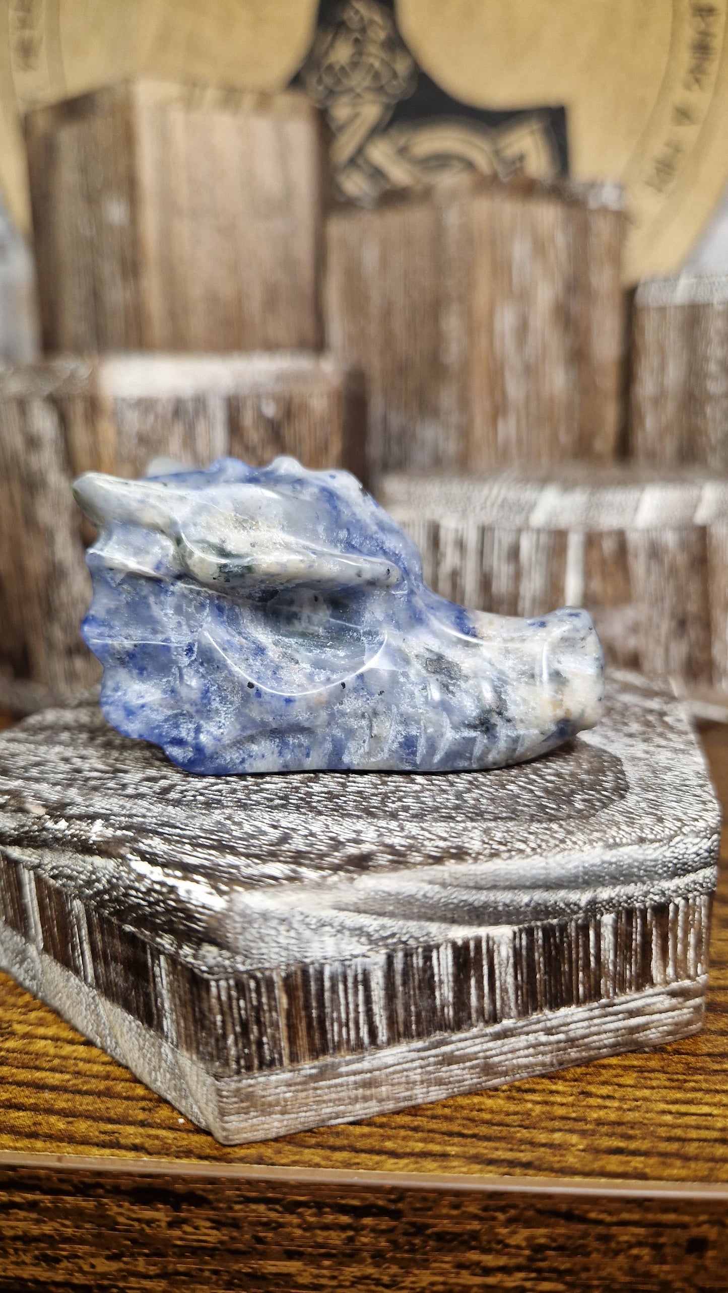 Lapis Lazuli Dragon's Head - 12