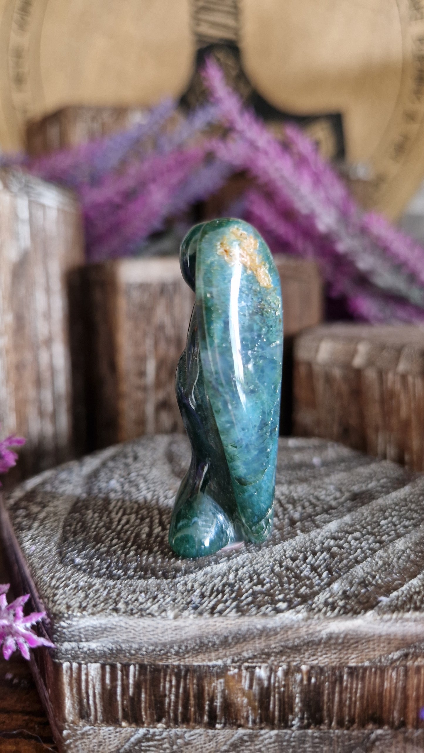 Moss Agate Angel - 16