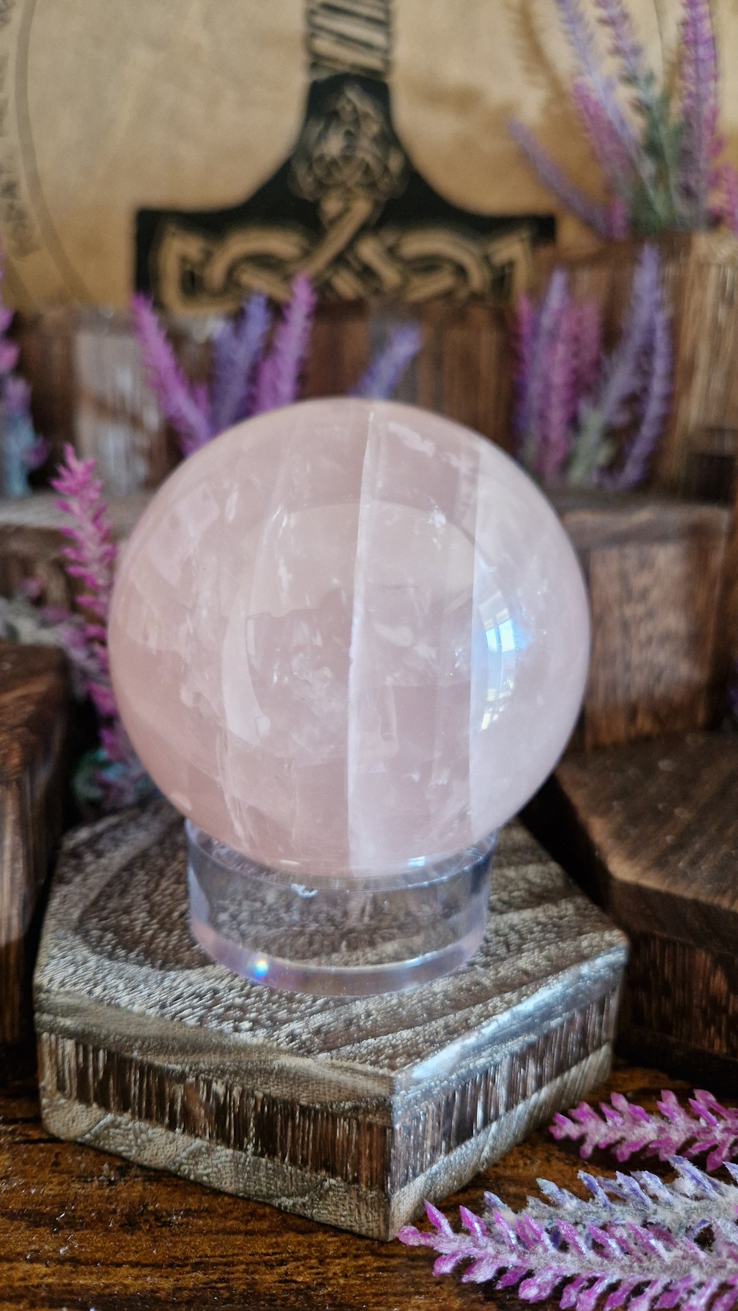 Rose Quartz Sphere - 129