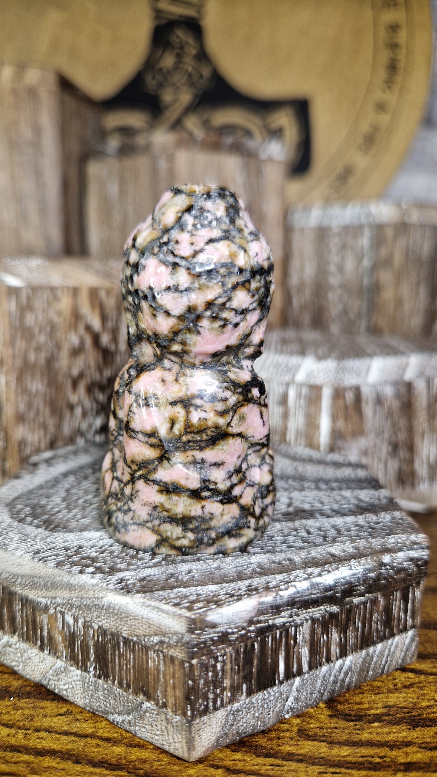 Rhodonite Buddha - 9