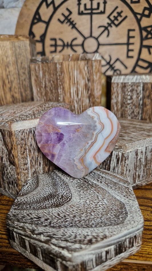 Mexican Amethyst Heart - 19
