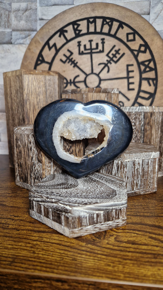 Black Agate Heart - 1