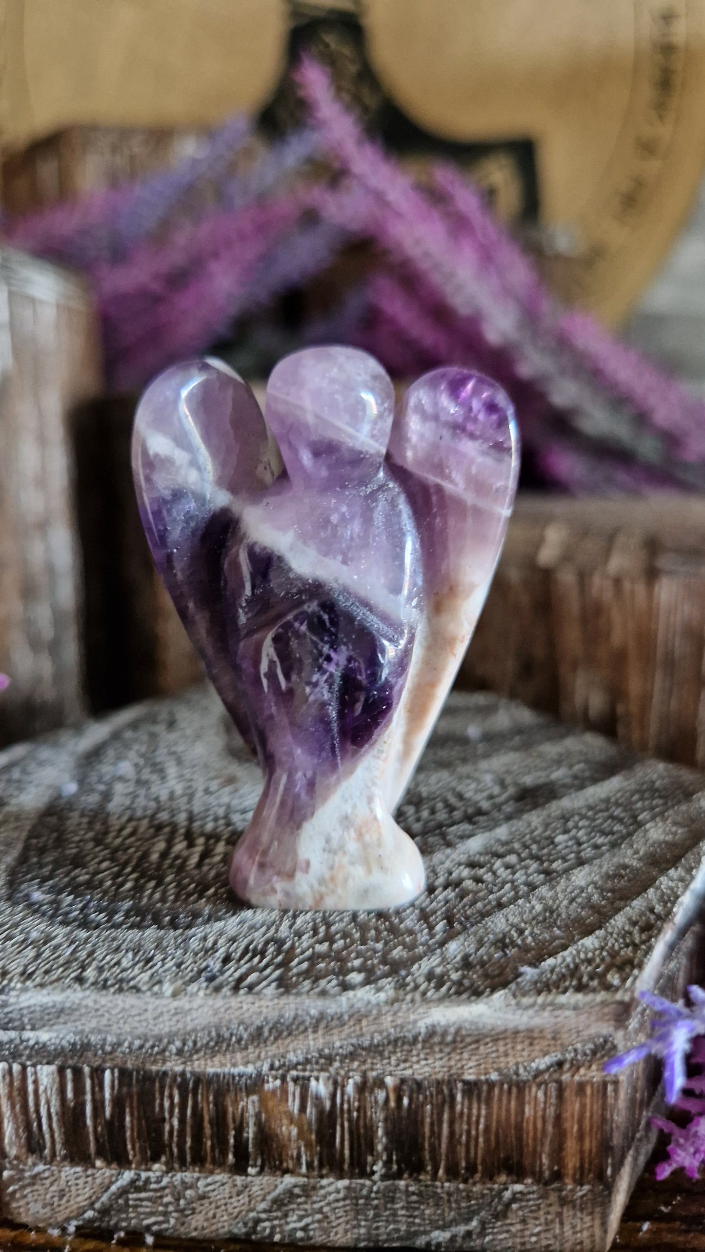 Chevron Amethyst Angel - 25