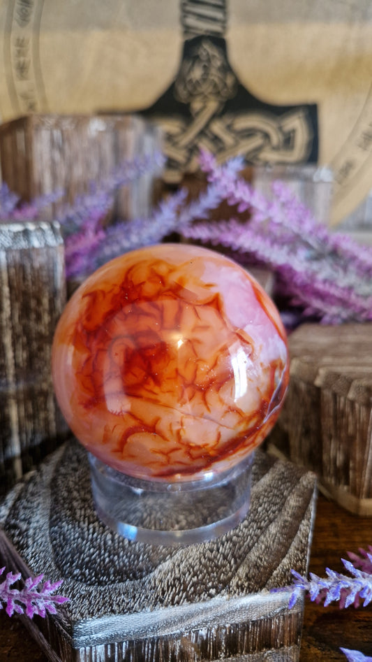 Carnelian Sphere - 143