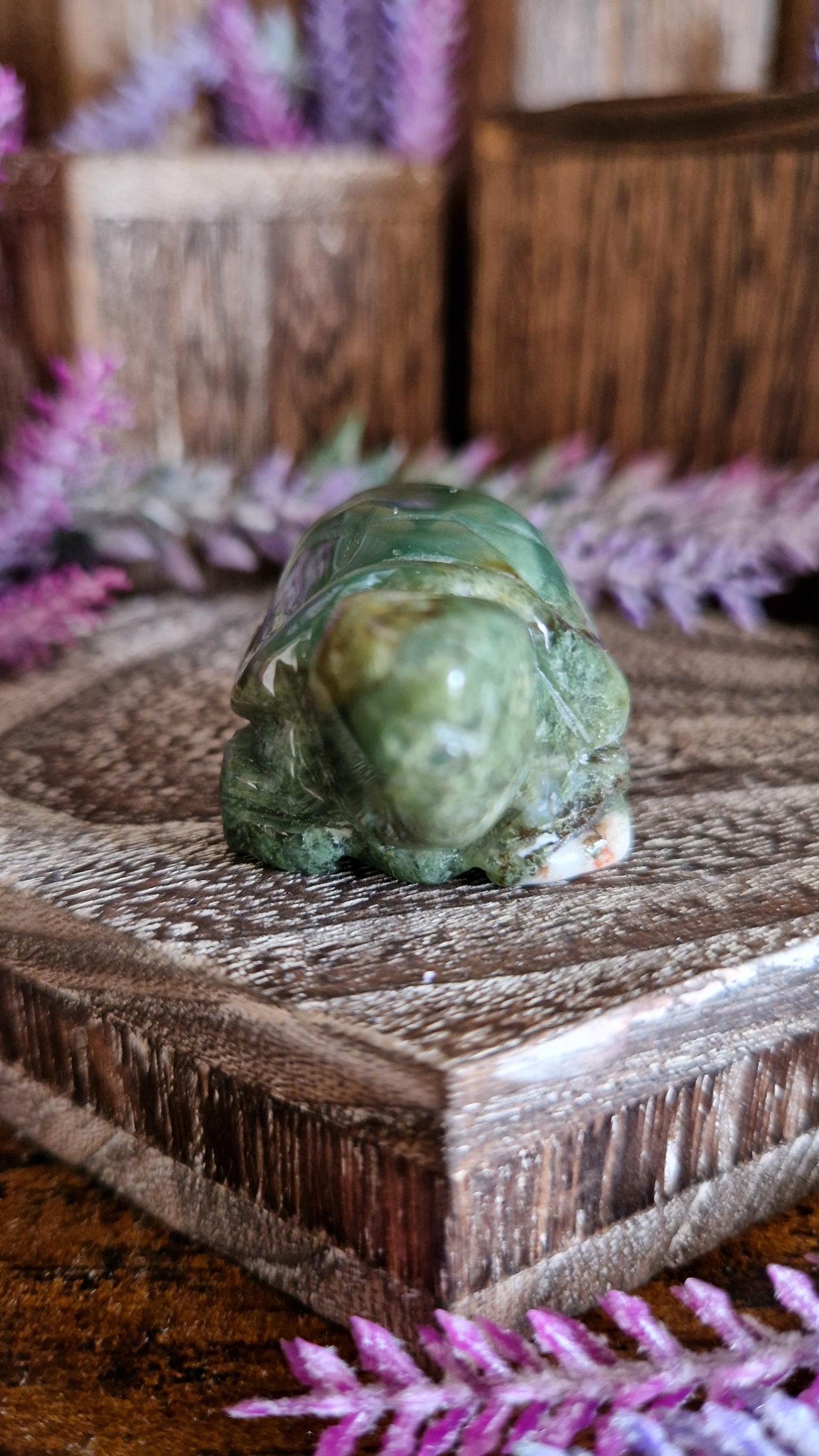Moss Agate Turtle