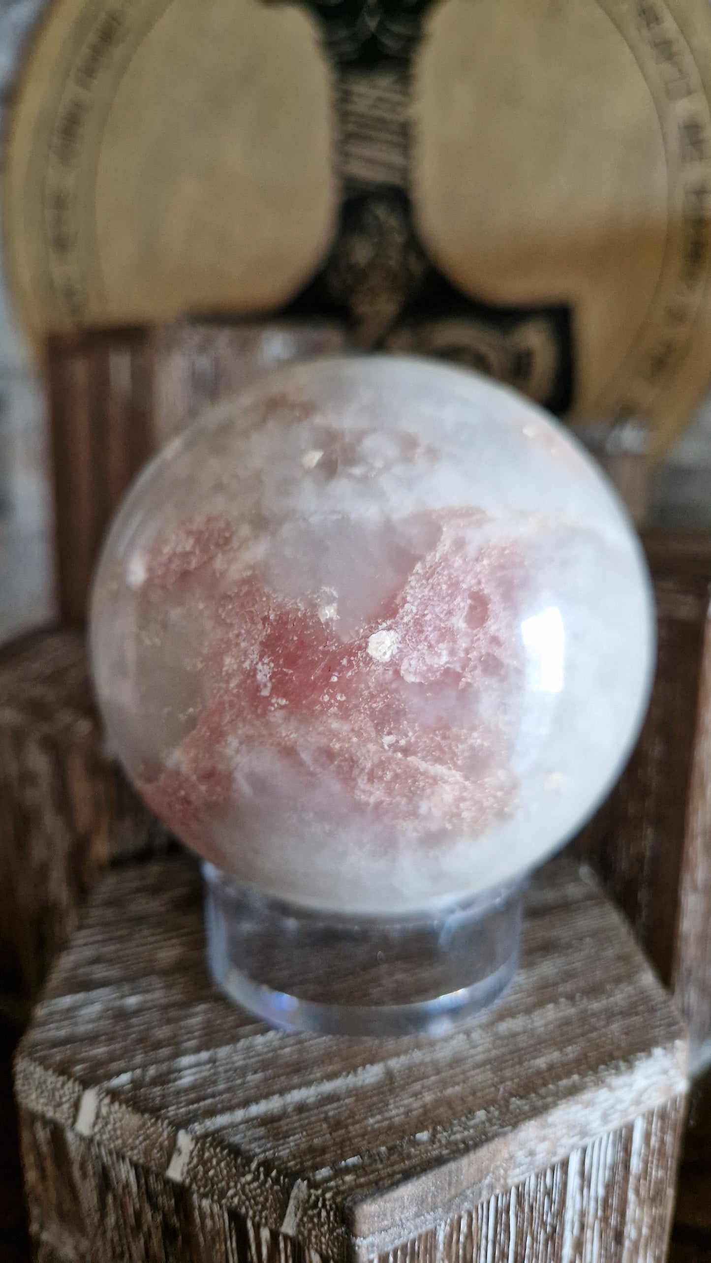 Pink Tourmaline Sphere  - 682
