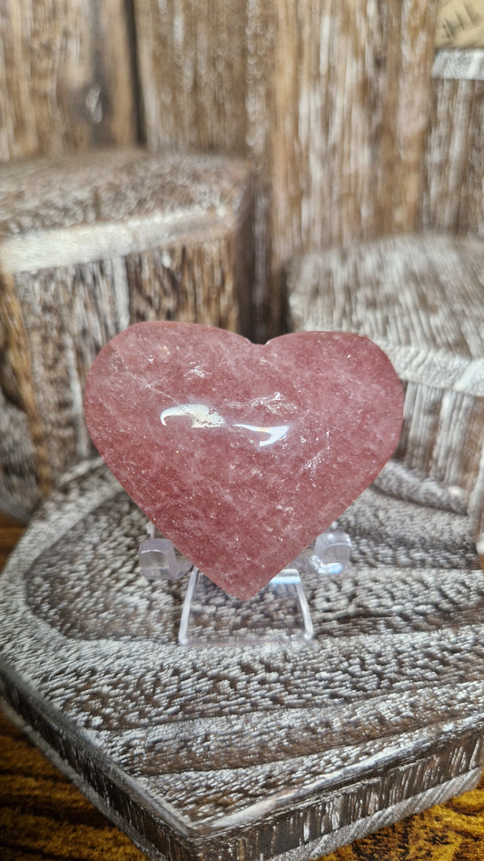 Strawberry Quartz Heart - 89