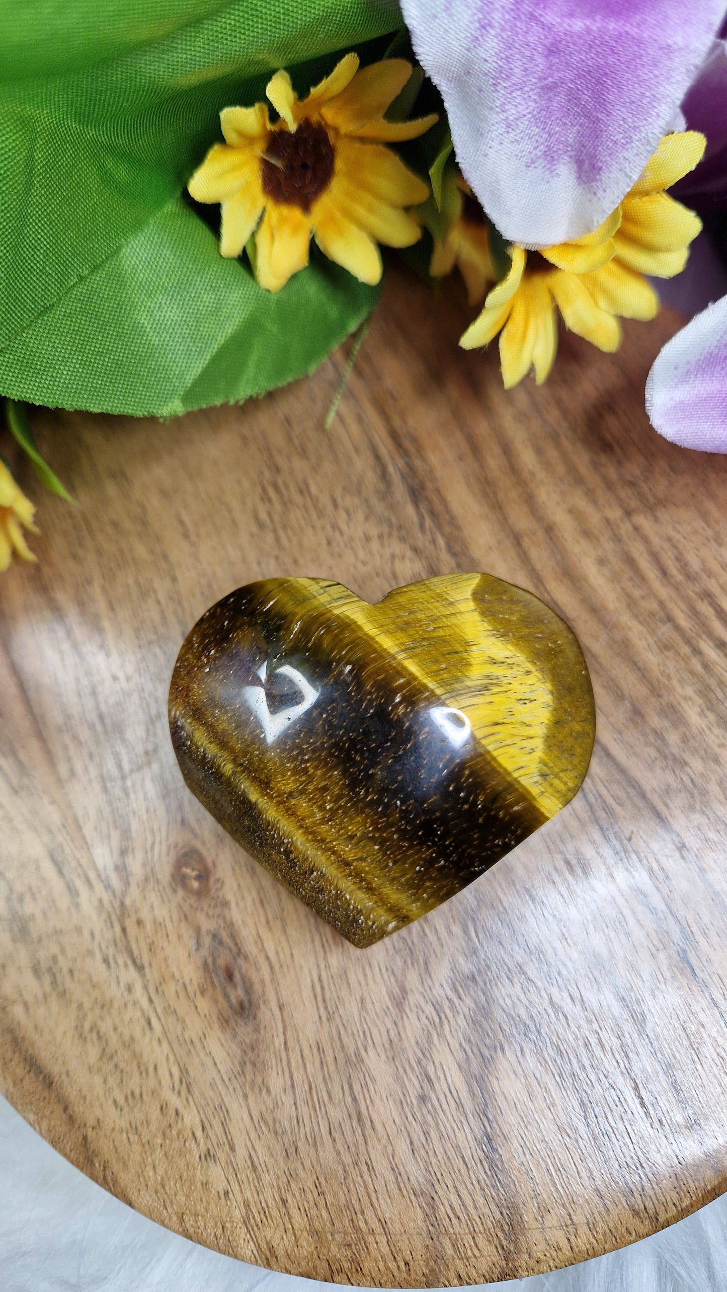Tiger's Eye Heart  - 527
