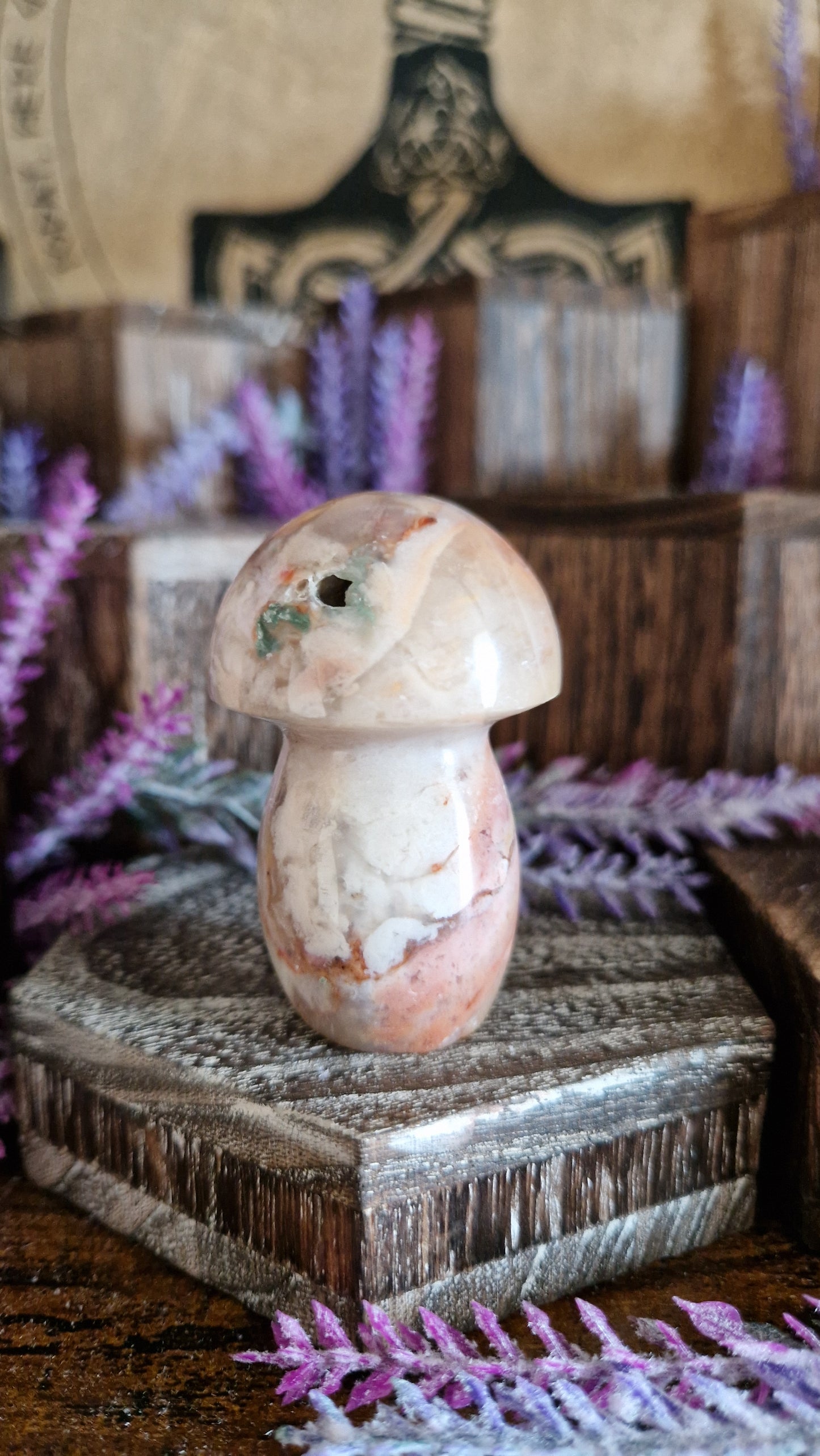 Flower Agate Mushroom