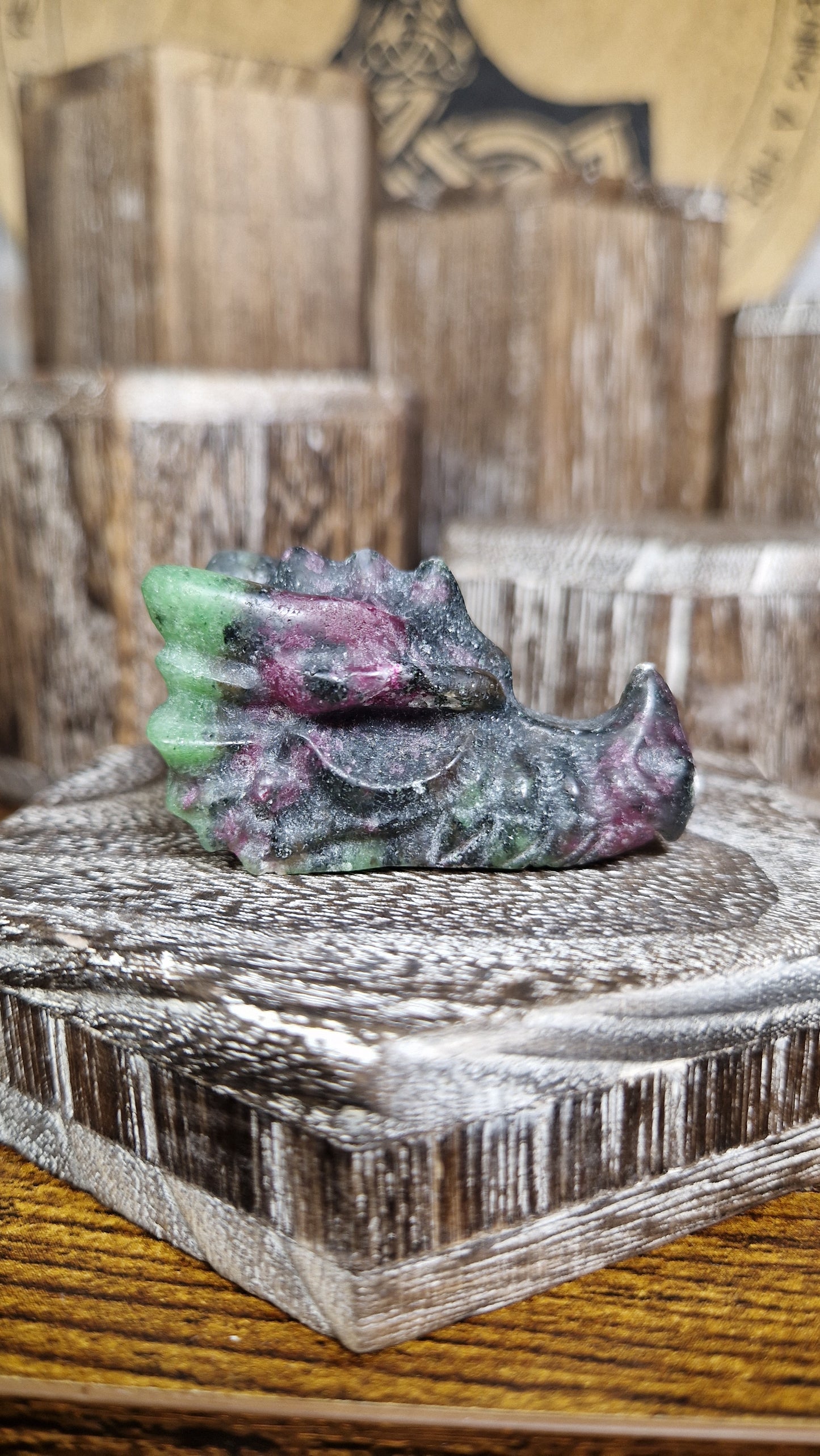 Ruby Zoistite Dragon's Head - 15