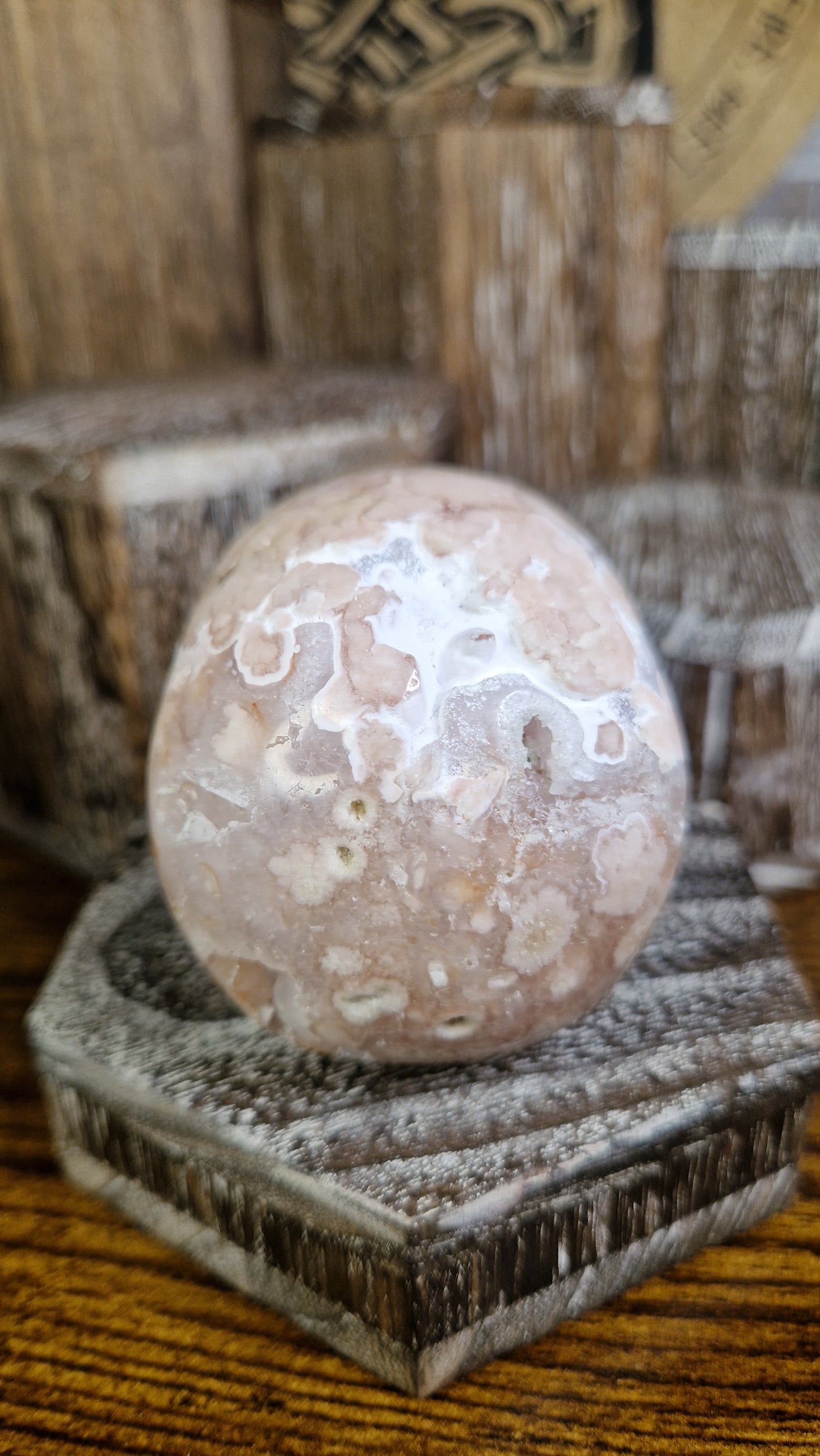 Flower Agate Skull - 9