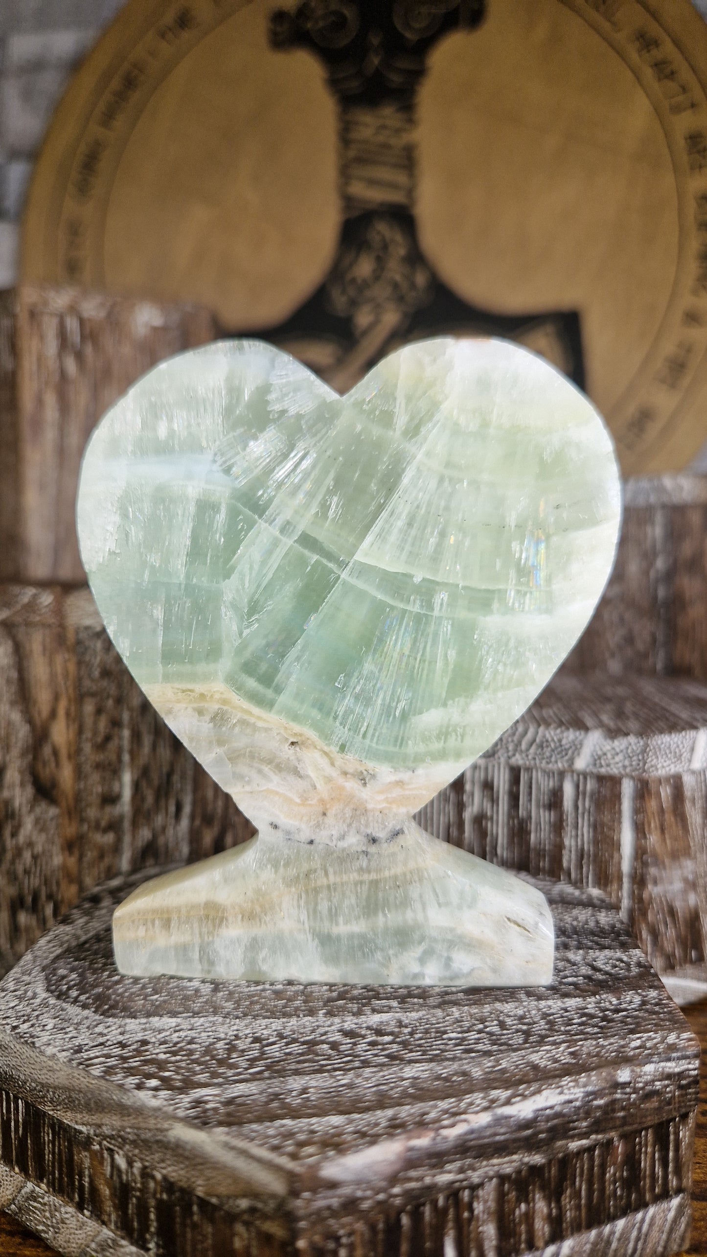 Caribbean Calcite Heart - 84