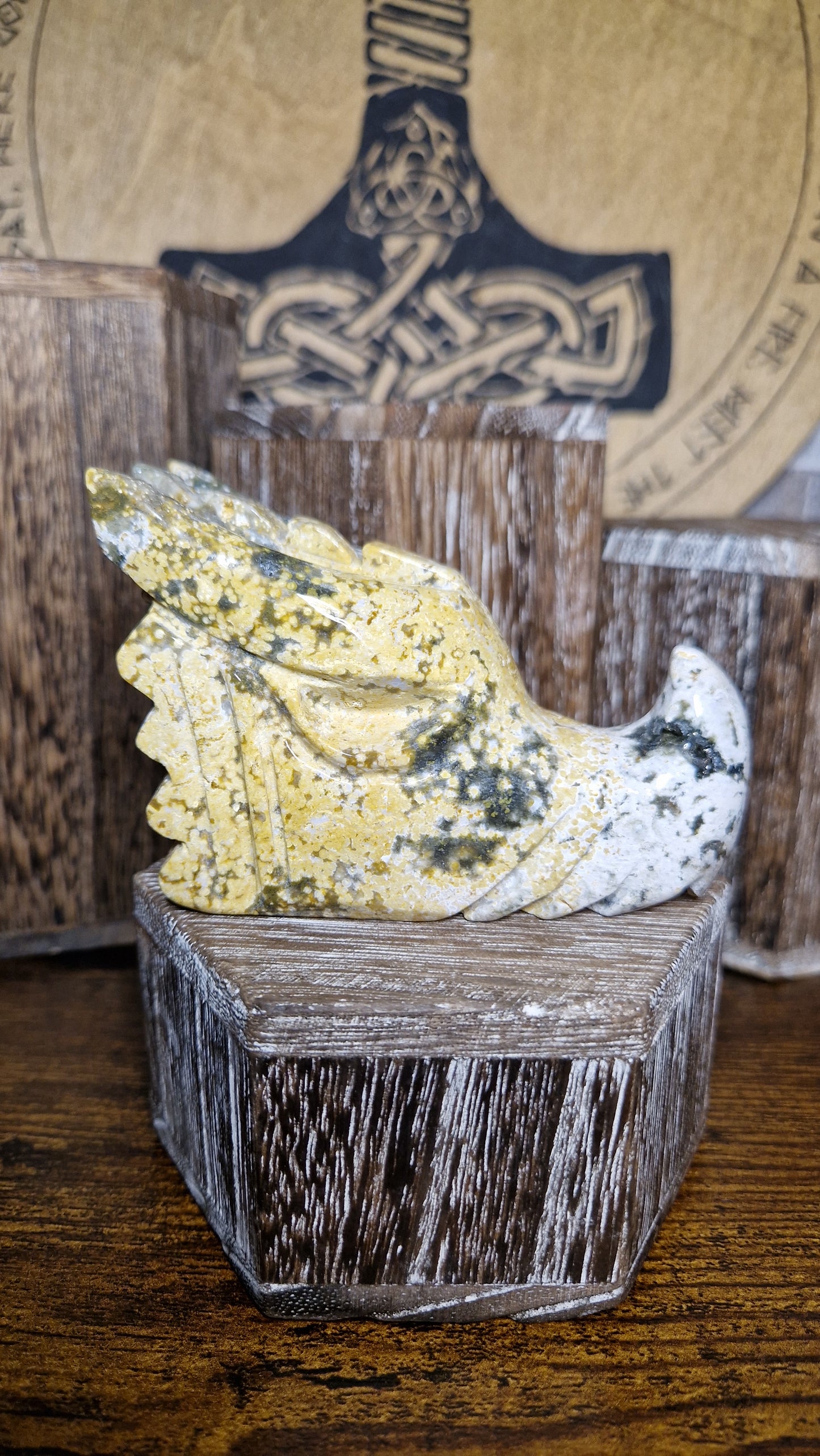 Ocean Jasper Dragon's Head - 3