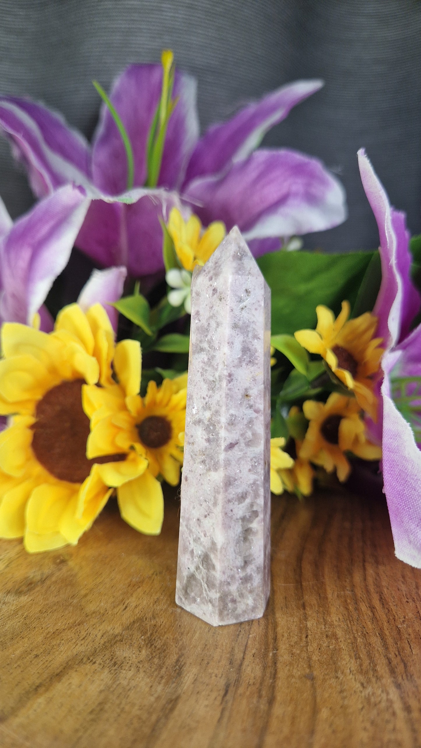 Pink Lepidolite Tower - 249
