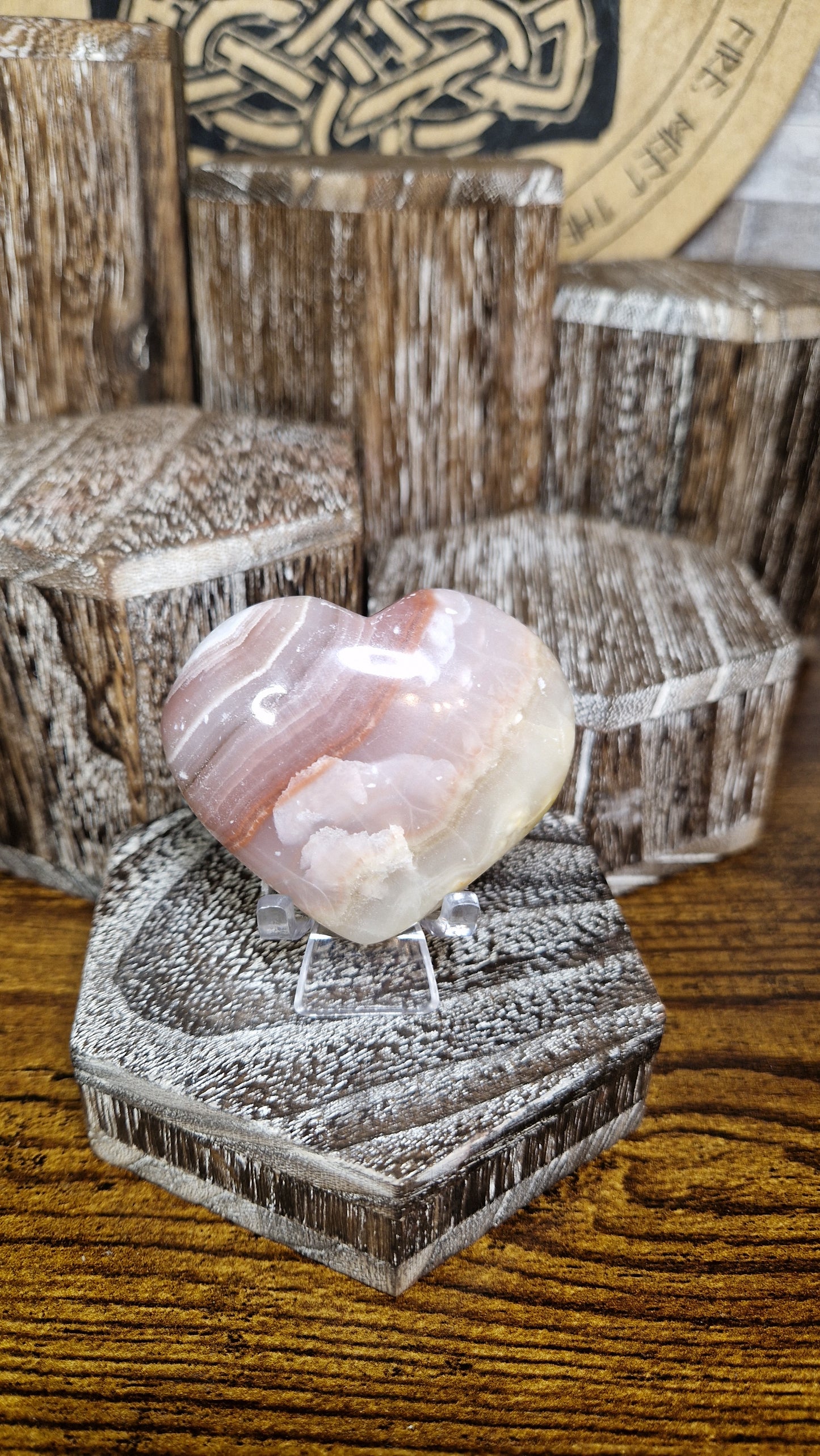 Mexican Amethyst Heart - 57