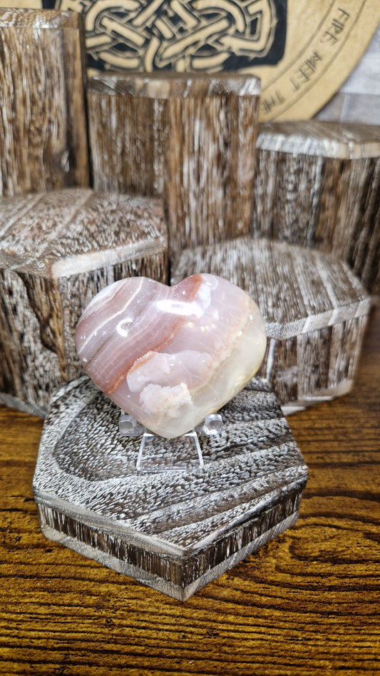 Mexican Amethyst Heart - 57