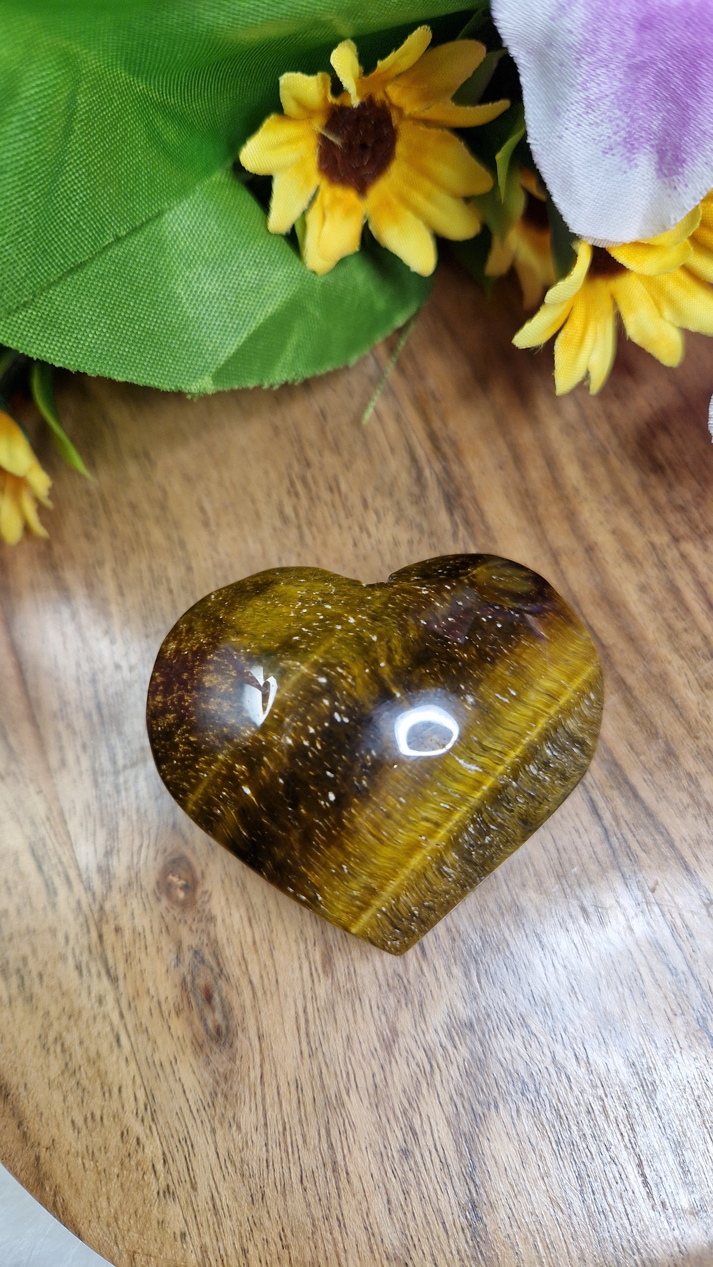 Tiger's Eye Heart  - 527
