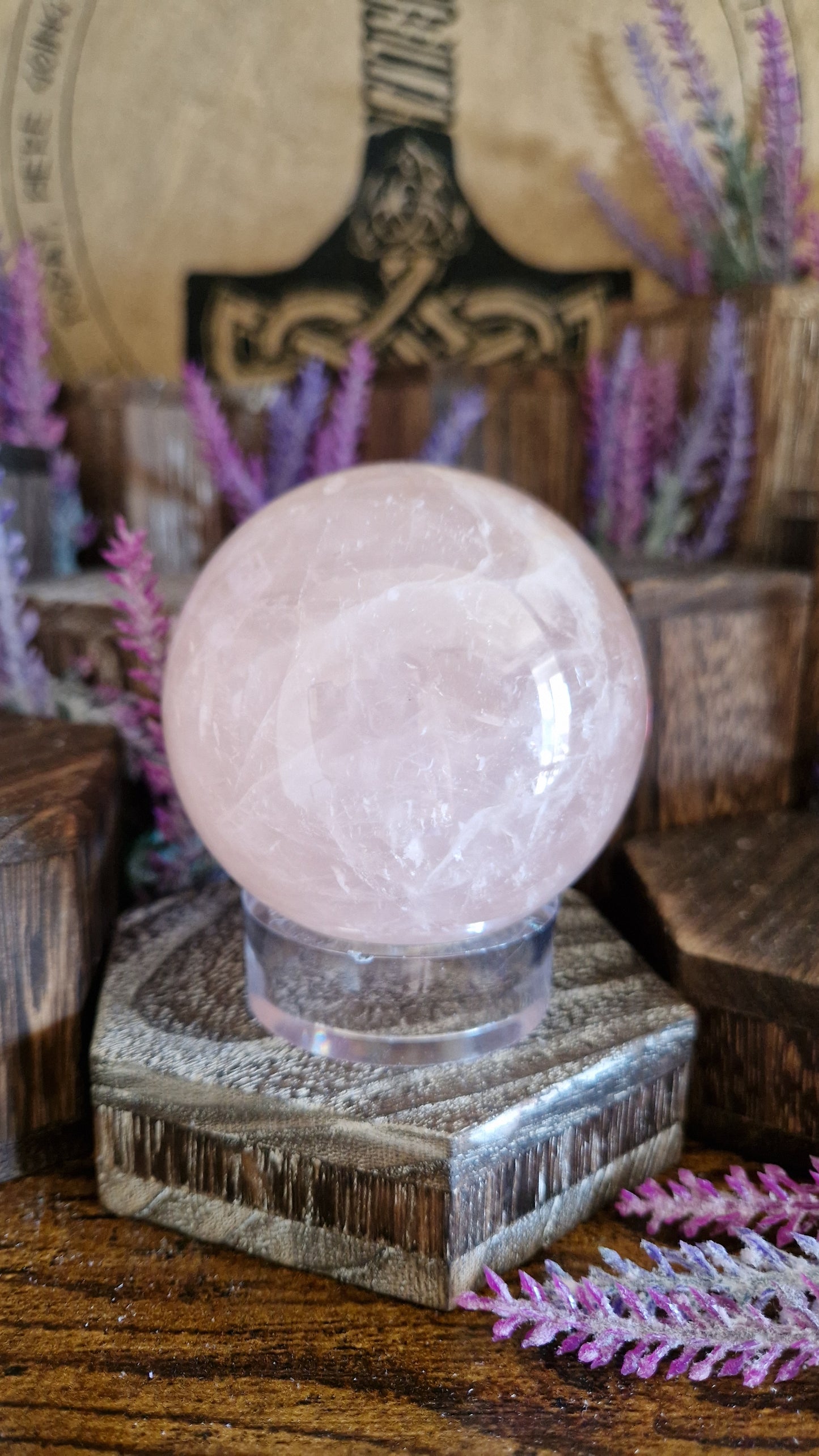 Rose Quartz Sphere - 129