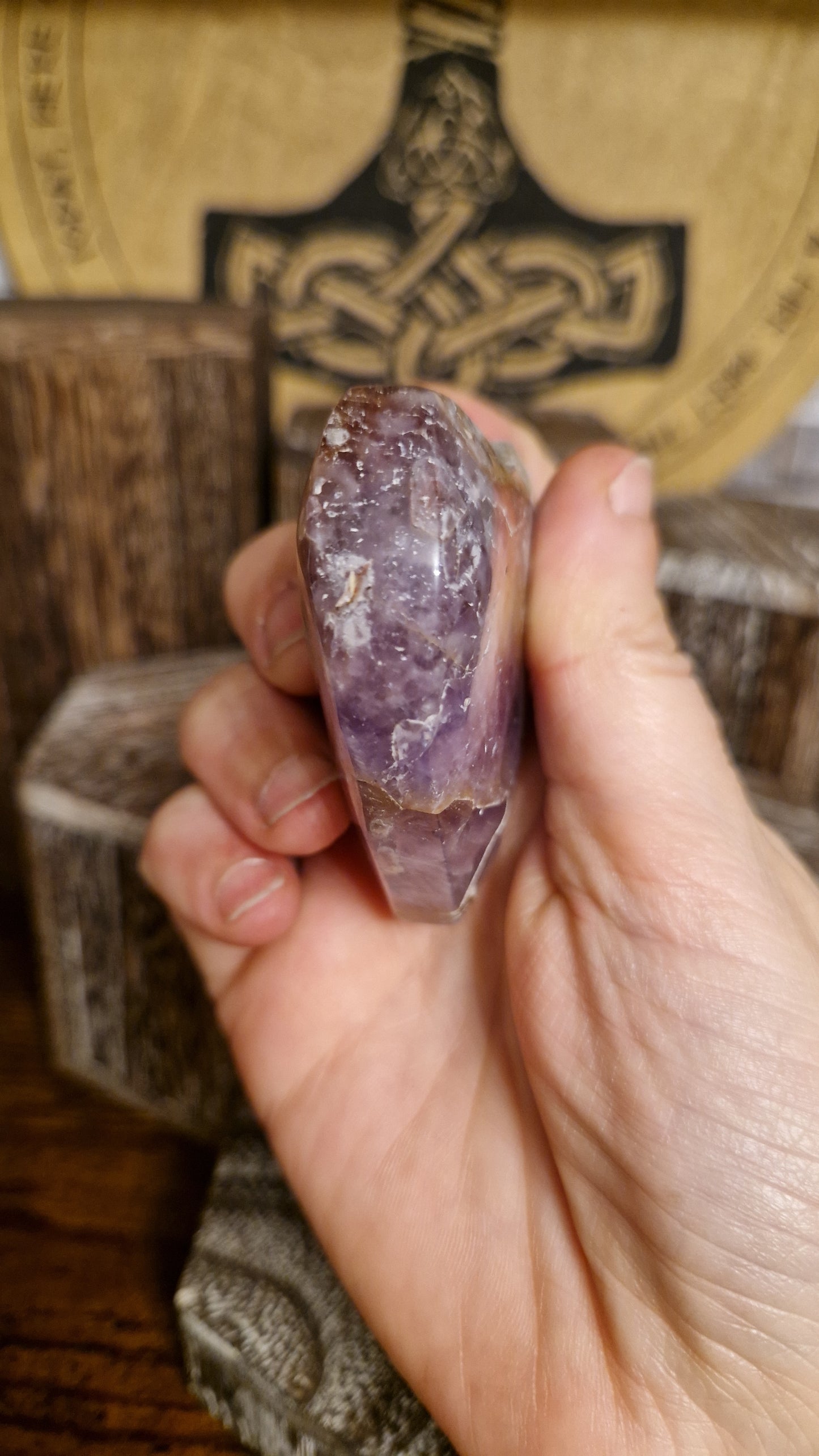 Mexican Amethyst Heart - 21