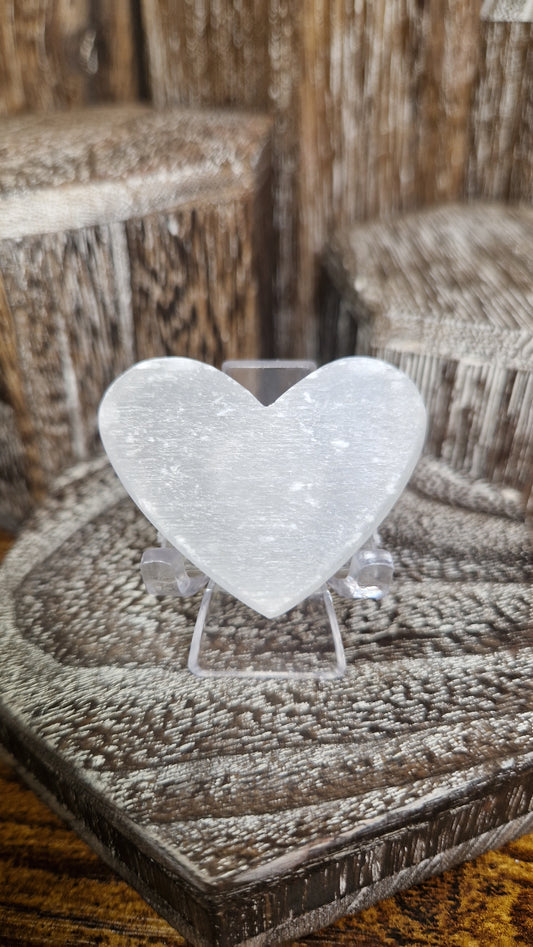 Selenite Heart  - 93