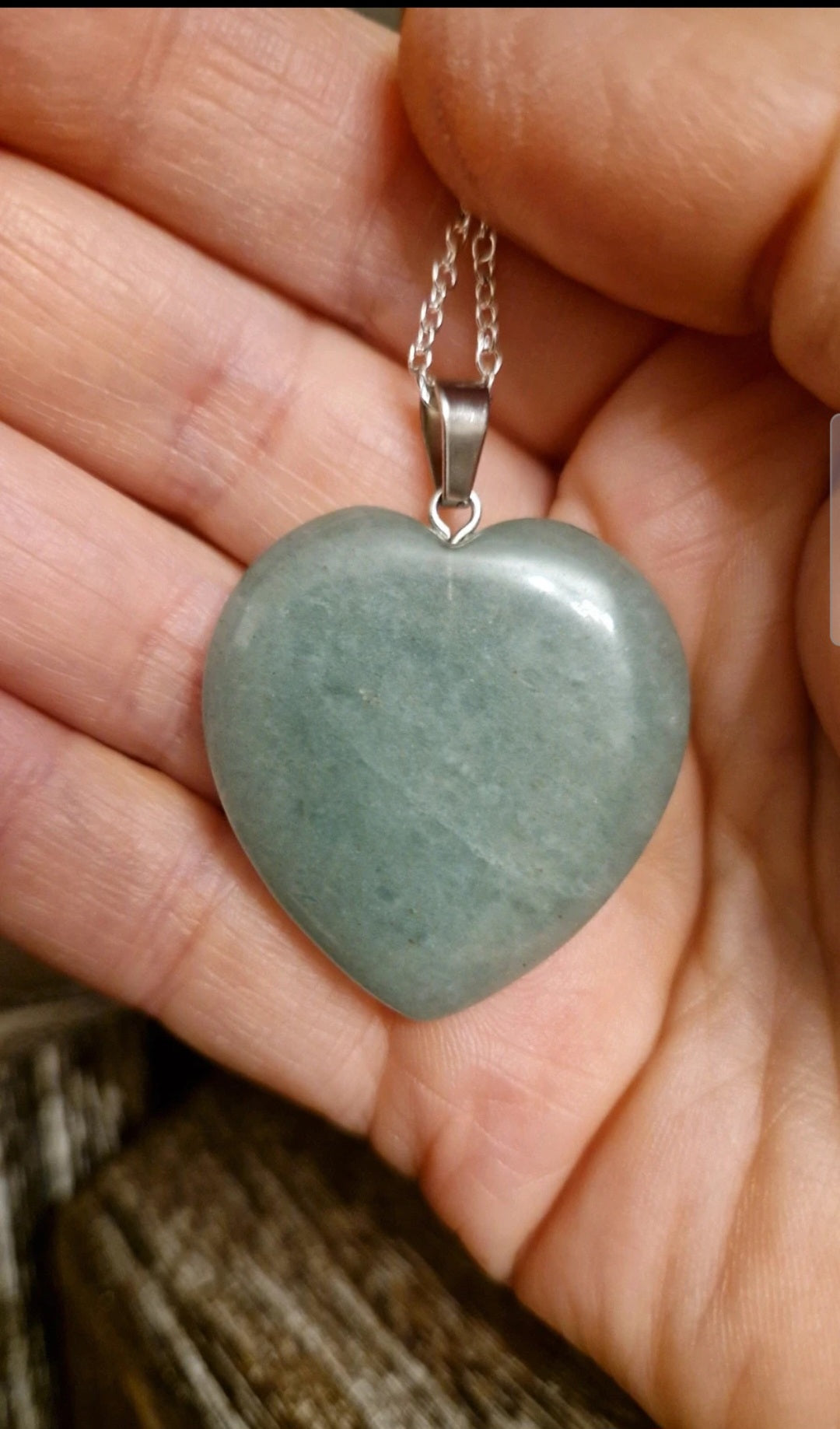 Green Aventurine Heart Necklace