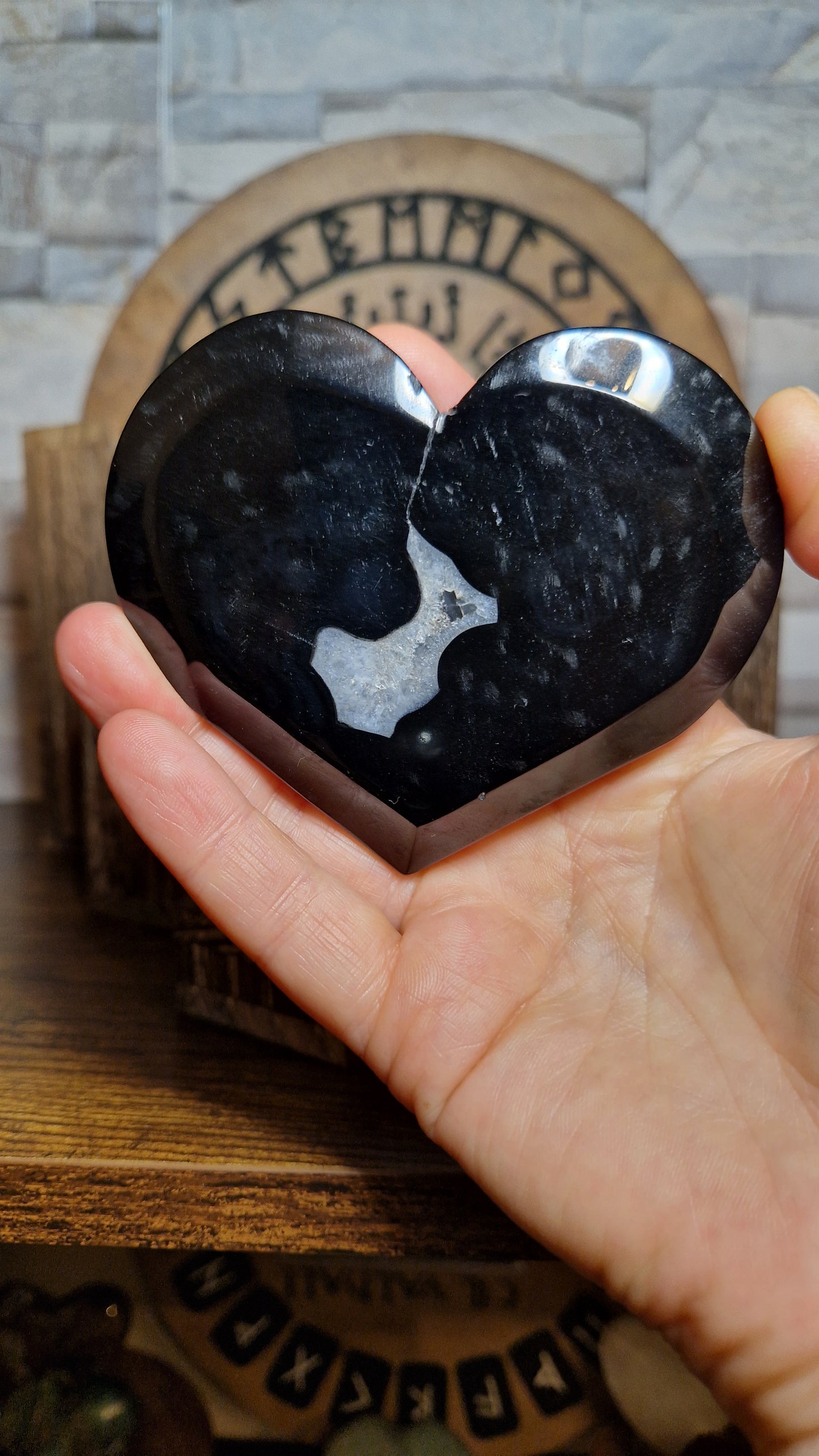 Black Agate Heart - 2