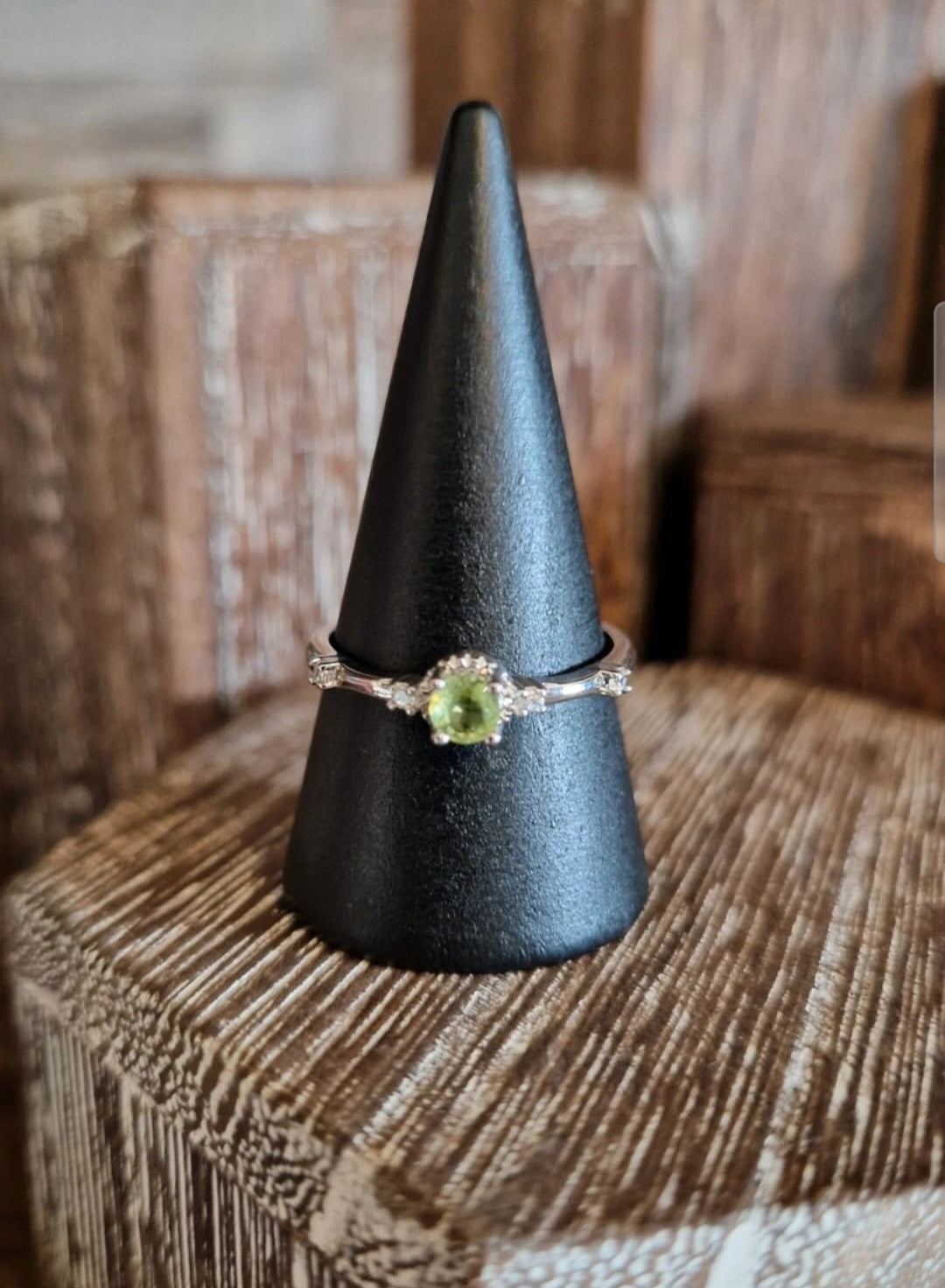 Peridote Adjustable Ring