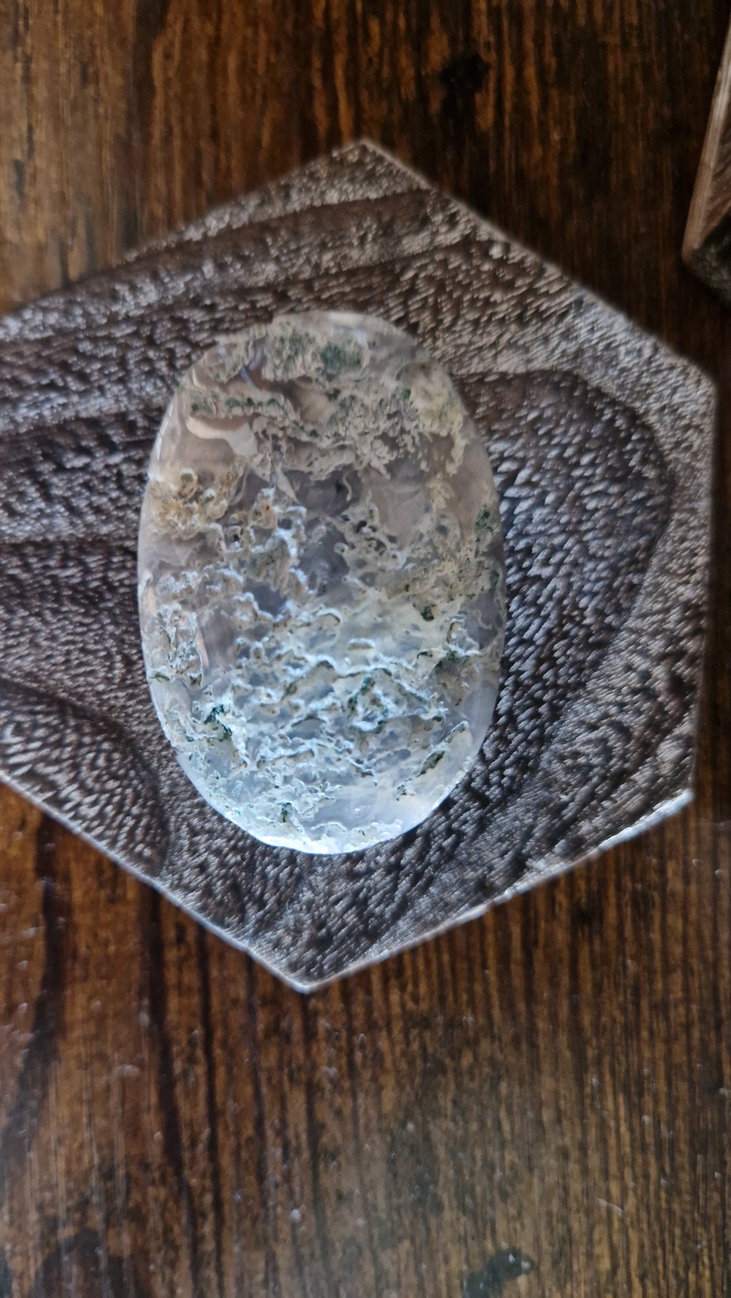 Moss Agate Palmstone - 398