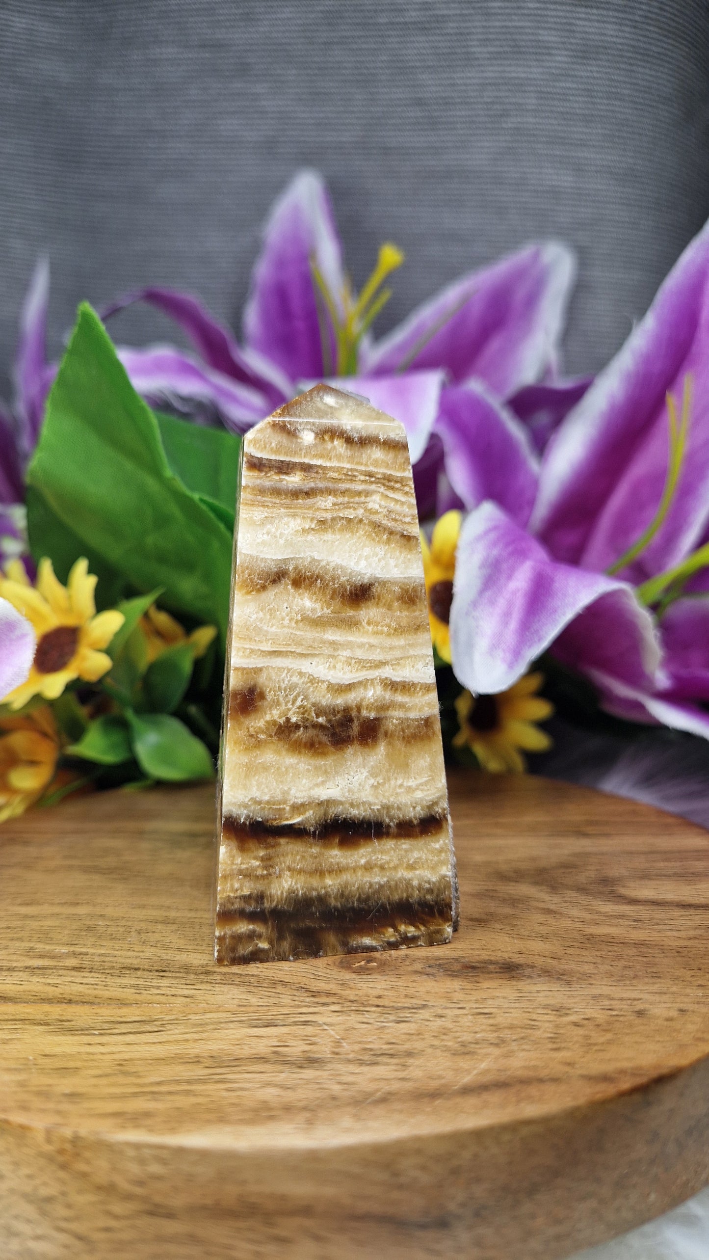 Chocolate Calcite Tower - 26